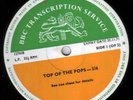 BBC 316 Transcription Disc TOP of POPS T. Rex Marc Bolan Bee Gees Curved Air