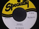 HOLIDAYS: Irene 45 (thick wax) Vocal Groups