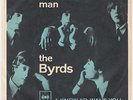 BYRDS Mr. Tambourine Man *WHITE BORDER* RARE Denmark ps Norway 45 garage psych
