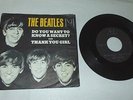 RARE BEATLES Record DO YOU WANT TO KNOW A SECRET Vee Jay PICTURE SLEEVE VJ-587
