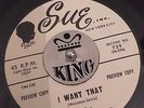 BOBBY HENDRICKS - I WANT THAT -  R&B POPCORN 45 - SUE