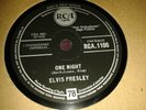 ELVIS PRESLEY :  ONE NIGHT  /  I GOT STUNG.  UK 78rpm (1959)