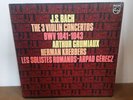 GRUMIAUX Arthur PHILIPS 9500 614 BACH The 3 Violin Concertos KREBBERS