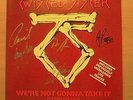 TWISTED SISTER,  WERE NOT GONNA TAKE IT,  AUTOGRAPHED WITH LETTER,  RECORD.