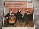 ROSTROPOVICH/RICHTER Beethoven: Cello Sonatas PHILIPS Orig UK HI-FI Stereo 2-LP