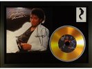 MICHAEL JACKSON THRILLER SIGNED PHOTO GOLD DISC PRESENTATION