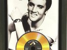 ELVIS PRESLEY SIGNED PHOTOGRAPH WITH YOUR CHOICE OF GOLD DISC. FRAMED.