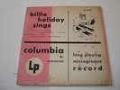 JAZZ- BILLIE HOLIDAY SINGS - COLUMBIA LP #6129 - 10 INCH MONO MAROON- LISTEN