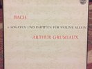 Arthur Grumiaux : Bach 6 Sonaten Und Partiten Fur Violine Allein Philips Box NM