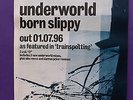 Underworld Born Slippy ORIGINAL 1996 PROMO POSTER 28