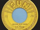 ELVIS - SUN 215 MILKCOW BLUES BOOGIE / YOUR A HEARTBREAKER     RARE 45