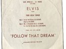 Elvis EPA 4363 Follow That Dream & promo timing sleeve
