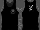 Pentagram/Sigil of Lucifer - Wifebeater/Tank Top (Baphomet, Satanic Occult Art)