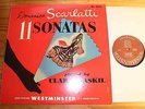 Clara HASKIL Scarlatti 11 Sonatas LP WESTMINSTER (Japan)