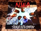 N.W.A. Signed Straight Outta Compton Vinyl The D.O.C. MC Ren Yella Ice Cube NWA