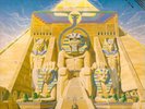 IRON MAIDEN Powerslave ORIG 1984 US CAPITOL GOLD STAMPED PROMO LP