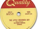 Rare The HARRY SIMEONE CHORALE Christmas 78 RPM Record. The Little Drummer Boy