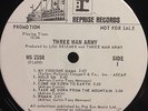 Three Man Army - self titled LP 1973 hard rock RARE WHITE LABEL PROMO EX The Gun