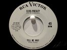 Elvis Presley  RCA 8740  Tell Me Why b/w Blue River Rare WL Promo Jukebox Strip