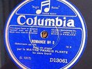 Columbia D13061 Francis Planté piano : Romance N°2/Sérénade Méphisto Berlioz