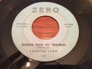 Loretta Lynn The Darkest Day 45 Pack My Troubles Vinyl Country Zero 112 RARE