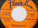THE ORBITS I Really Do b/w Message Of Love 45 RARE DOO-WOP FLAIR-X 5000 ORIG