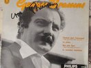 autographe signed de georges brassens  sur 45t chanson pour l'auvergnat