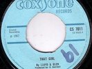 LLOYD & GLENN/SKINHEAD REGGAE/COXSONE 45/THAT GIRL - YOU GOT ME GOING..EX..RARE