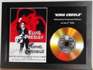 ELVIS PRESLEY 'KING CREOLE' SIGNED PHOTO WITH GOLD DISC
