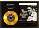 ELVIS PRESLEY 'HEARTBREAK HOTEL' SIGNED GOLD PRESENTATION DISC
