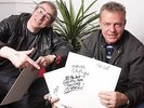 Madness: Divine Madness acetate – signed by Suggs and Clive Langer. Rare & Mint.