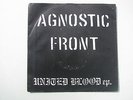 AGNOSTIC FRONT united blood Limited edition repress blue vinyl  7