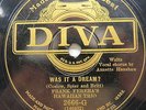 Annette Hanshaw & Frank Ferera's Hawaiian Trio - DIVA  2666-G - Was It a Dream?