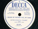 78tk-Black Gospel-DECCA 48166-Sister Rosetta Tharpe *****PROMO