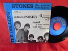 THE ROLLING STONES Il disco Poker 4 tracks 45rpm 7' + PS 1964 ITALY MINT- Blue