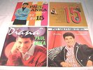 4 Early PAUL ANKA LP Record Albums  1962 Diana, Big 15 Volumes 2 & 3, 1961 Great