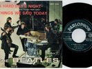 THE BEATLES A hard day's night 45rpm 7' + PS 1964 ITALY MINT-