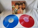 THE BEATLES GOLDMINE  2 LP RARE  RED AND BLUE COLORED VINYL