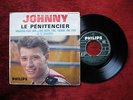 EP Johnny Hallyday - Le Pénitencier - Pochette Papier sans rabat (rare)