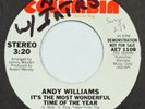 ANDY WILLIAMS It’s the Most Wonderful Time of Year COLUMBIA 45 Christmas 7”
