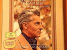 KARAJAN BRAHMS THE FOUR SYMPHONIES DGG TULIPS LINEN BOX GORGEOUS NEAR MINT
