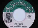 Funk 45 BROTHERS SEVEN Evil Ways GOOD LUCK VG++/VG+ HEAR