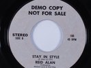 Funk Folk Breaks 45 REID ALAN Stay In Style UNKNOWN HEAR