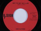Funk 45 ANN ALFORD Got To Get Me A Job HYSIGN HEAR VG++