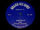 Hank Snow - Billy Walker : GRAND OLE OPRY show #44 vinyl LP @ WSM Radio 1964
