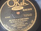 78 RPM HOT ARTHUR SCHUTT Or My Fate is in Yr Hands/Im A dreamer Okeh 41346 E++