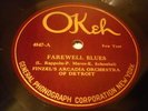 JAZZ FINZEL'S ARCADIA OR DETROIT Farewell Blues / Mad GEORGE KELLY OKEH 4847 E+