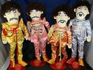 4 Beatles poupées chiffon doll Sergent  Peppers Lonely Hearts club band 1988