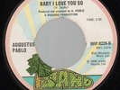 ? 1975 Roots Dub Reggae Jacob Miller Baby I Love You So Island  UK 7