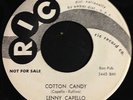 LENNY CAPELLO cotton candy RIC orig PROMO 45 rockabilly LISTEN